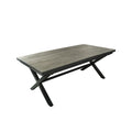 Mesa terraza extensible Ravello vidrio templado gris 152/200cm
