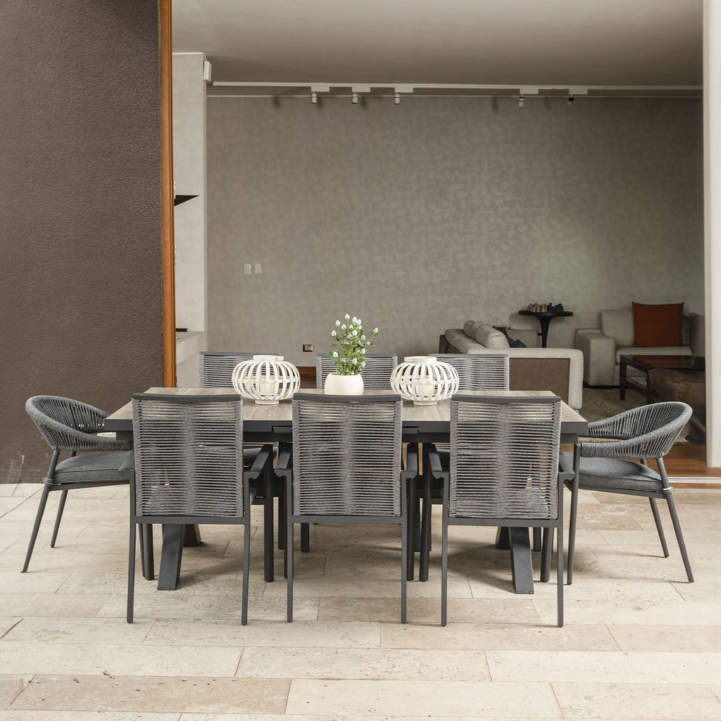 Mesa Terraza extensible Sultán gris 202-263cm