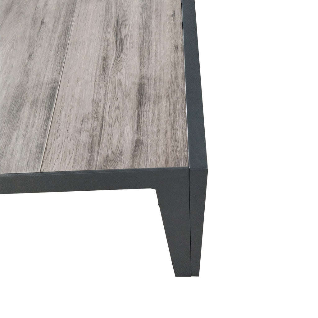 Mesa terraza Lazio cerámica gris 225cm