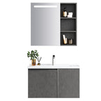 Mueble de Baño Danubio 2 Puertas 80 cm con lavamanos y espejo