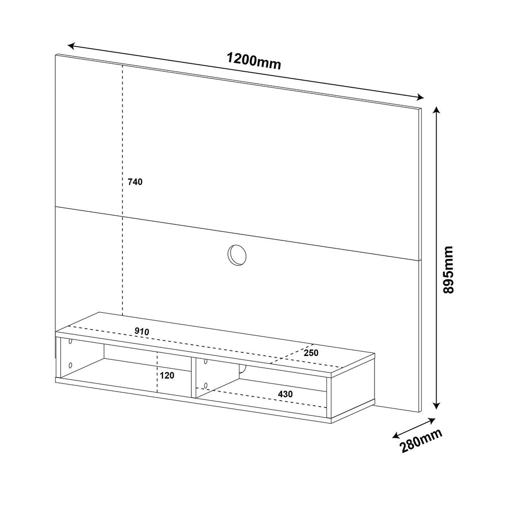 Panel TV Flash - negro