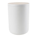 Papelero plástico blanco bambú