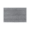 Piso de baño chenilla liso gris 70x45cm