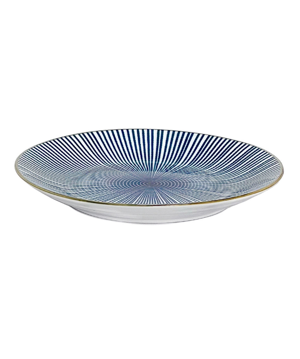 Plato bajo rayas 17,8cm