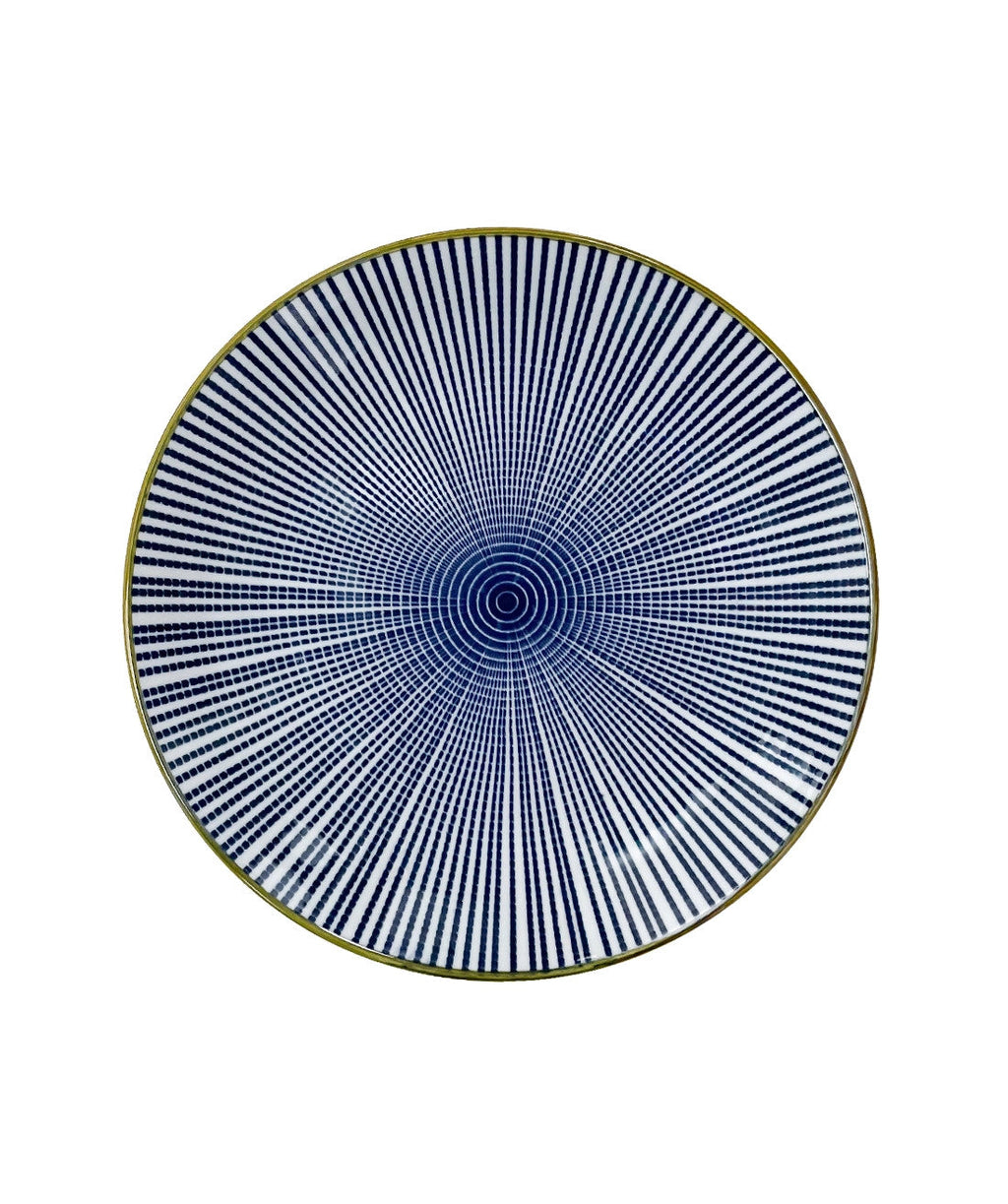 Plato bajo rayas 17,8cm