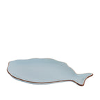Plato cerámica pescado celeste 21.5cm