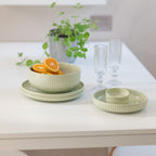 Plato hondo Comacchio verde 20cm