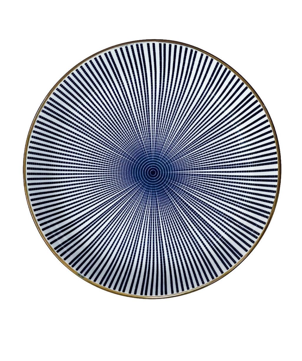Plato hondo rayas 22,8cm