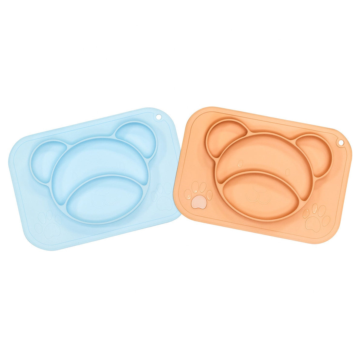 Plato infantil silicona con individual 31x22 cm