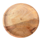 Plato madera tostado 25cm