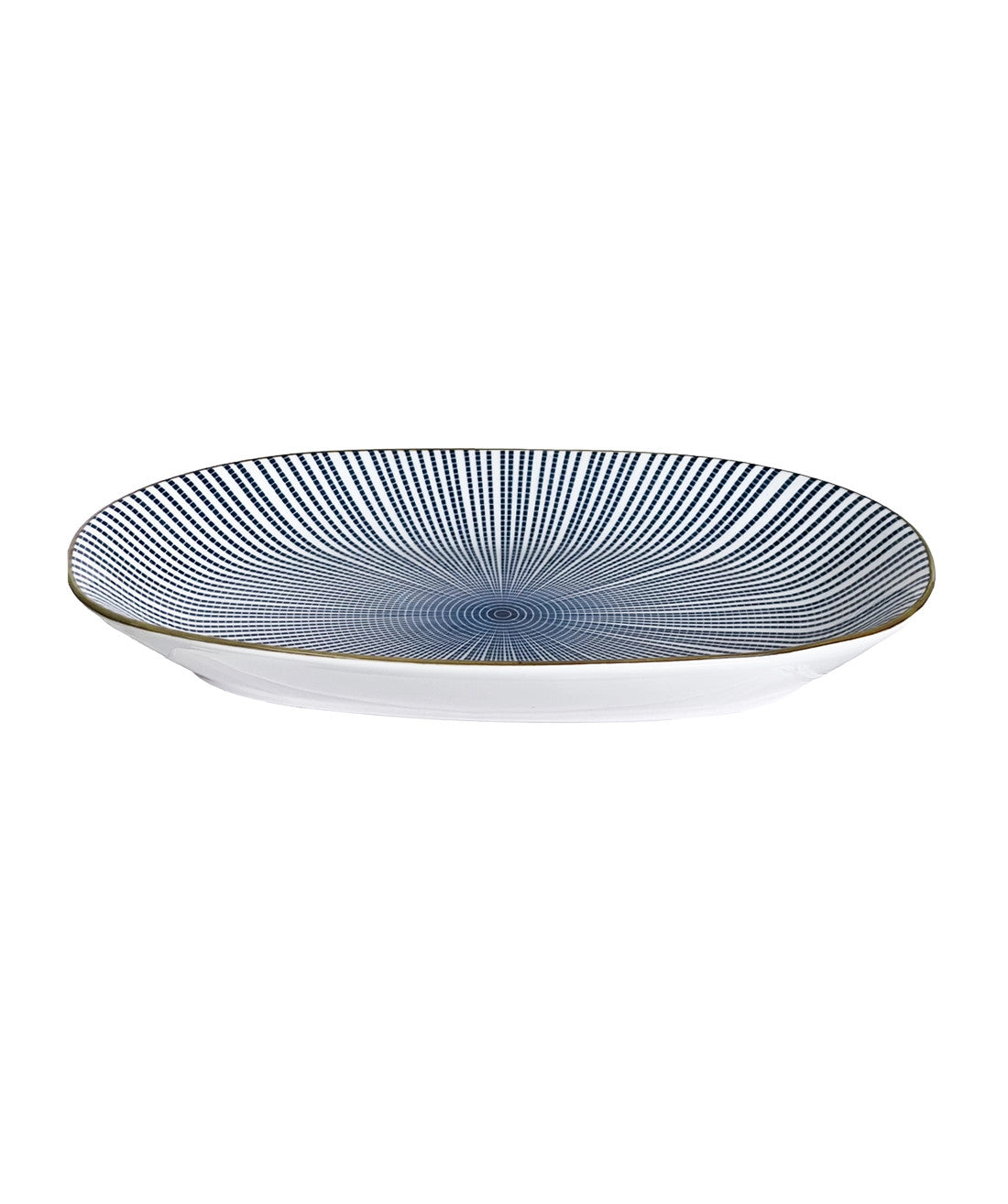 Plato ovalado rayas 26,7cm