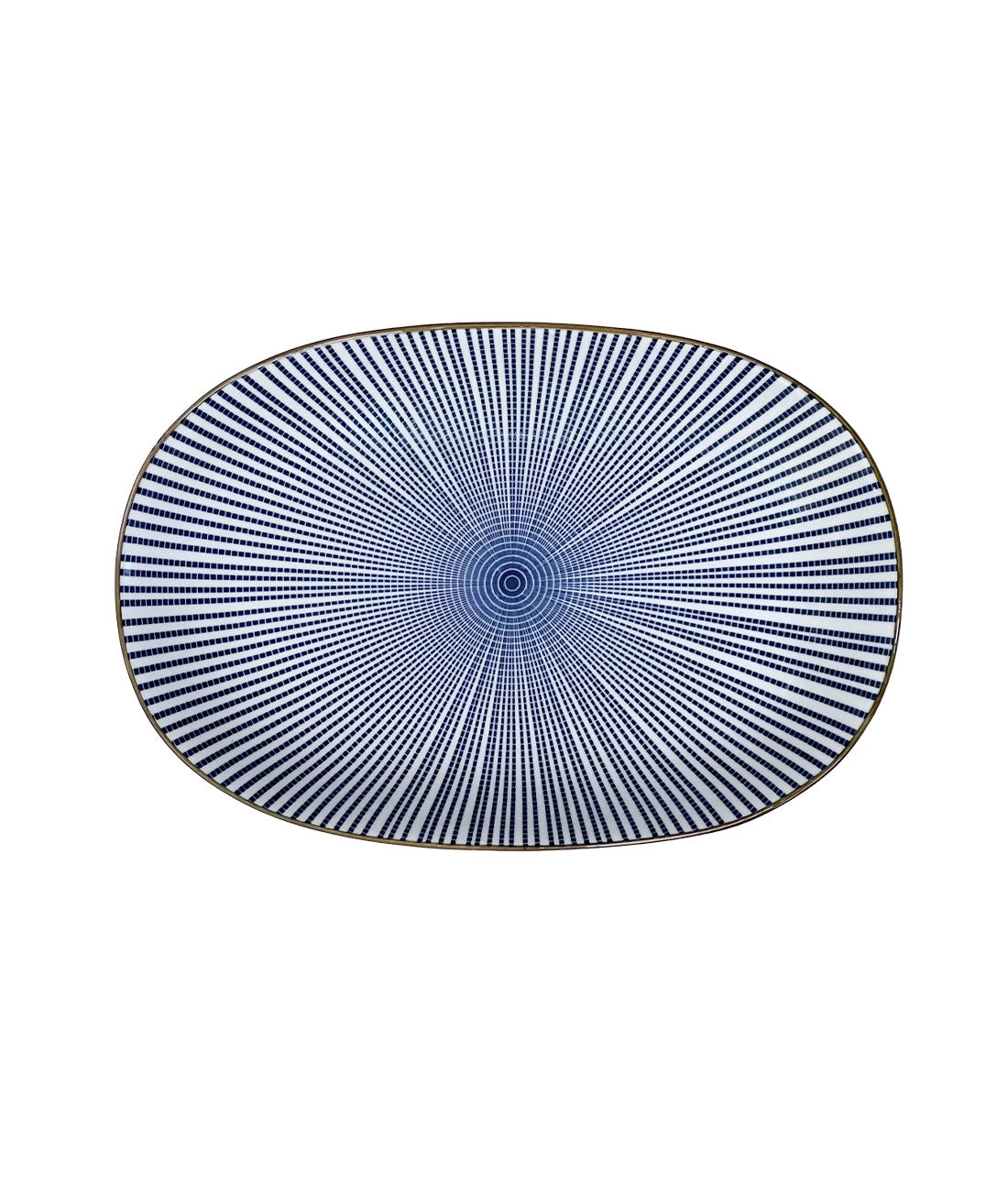 Plato ovalado rayas 26,7cm