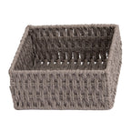 Porta Servilletas de Fibra Gris 18x18cm