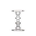 Portavelas vidrio transparente 18cm
