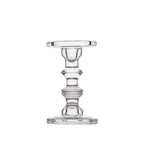 Portavelas vidrio transparente 18cm