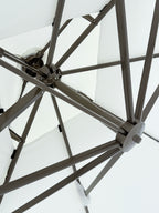 Quitasol cuadrado blanco 3x3m + Base quitasol 130L