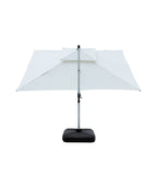 Quitasol cuadrado blanco 3x4m + Base quitasol 180L