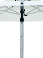 Quitasol cuadrado blanco 3x4m + Base quitasol 180L