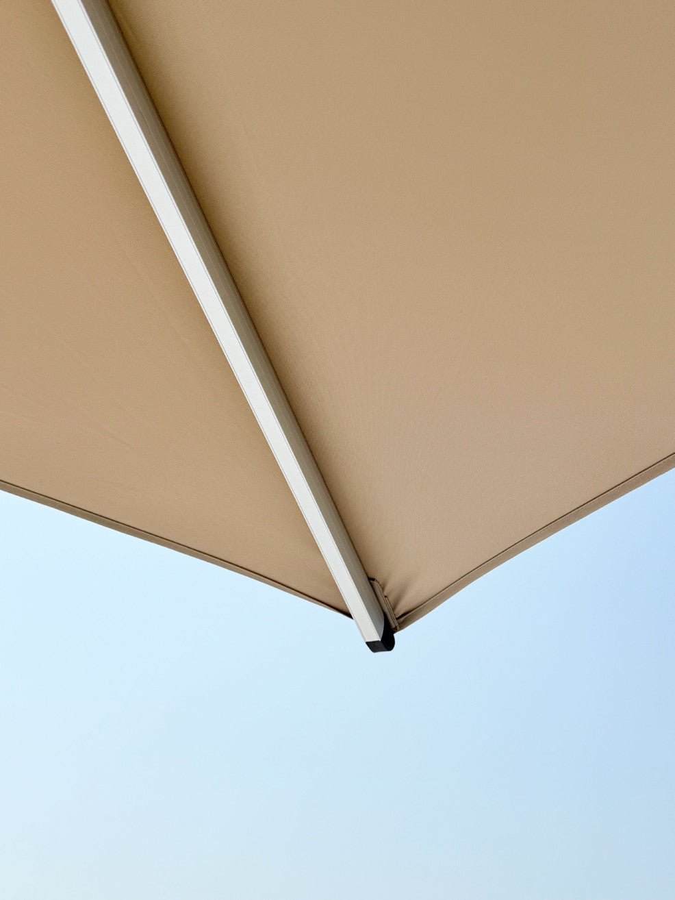 Quitasol cuadrado Khaki 3x4m + Base quitasol 180L