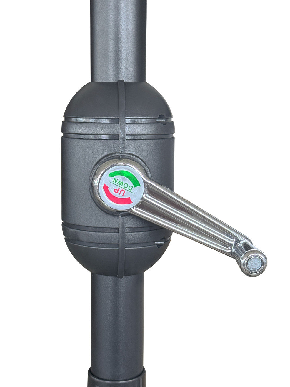 Quitasol redondo blanco 2,7m + base redonda