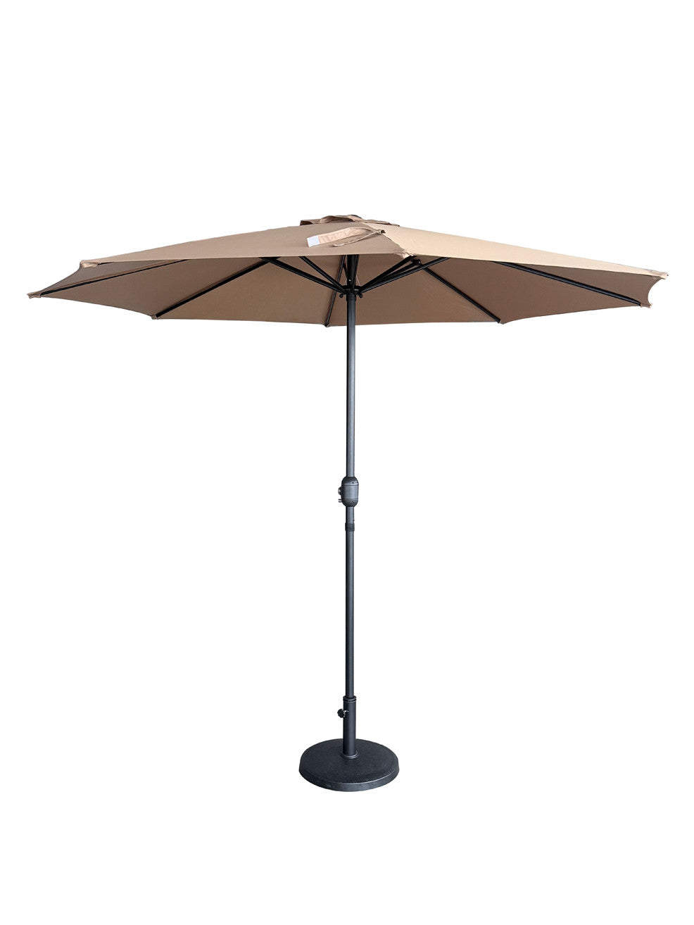 Quitasol redondo Khaki 2,7m + base redonda