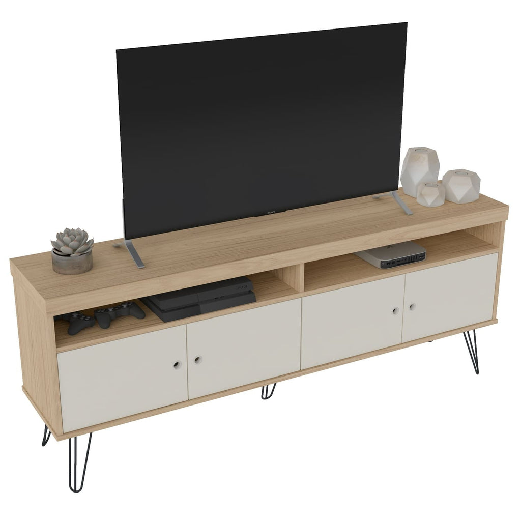 Rack TV Liberty café-blanco