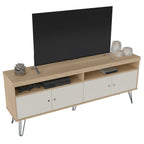 Rack TV Liberty café-blanco