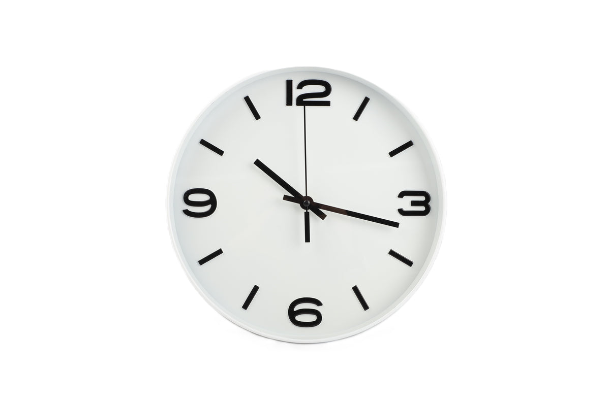 Reloj pared 29cm blanco