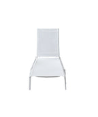 Reposera textileno 192x71cm blanco apilable