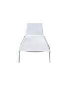 Reposera textileno 192x71cm blanco apilable