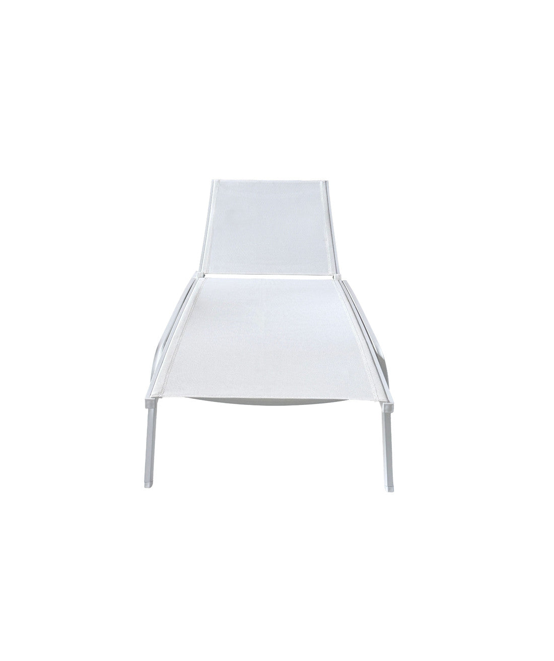 Reposera textileno 192x71cm blanco apilable