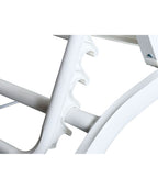 Reposera textileno 192x71cm blanco apilable