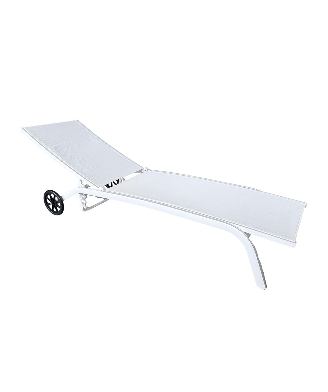 Reposera textileno 192x71cm blanco apilable