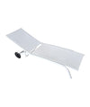 Reposera textileno 192x71cm blanco apilable