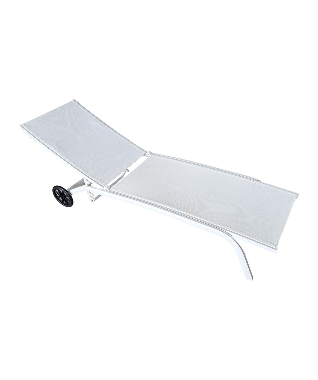 Reposera textileno 192x71cm blanco apilable