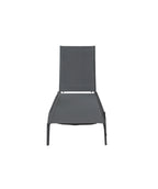 Reposera textileno 192x71cm gris apilable