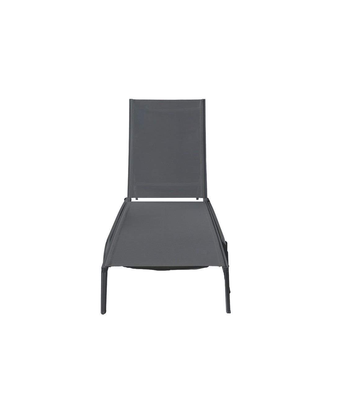 Reposera textileno 192x71cm gris apilable