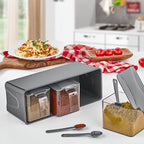 Set 3 especieros con cuchara 27x12x10cm