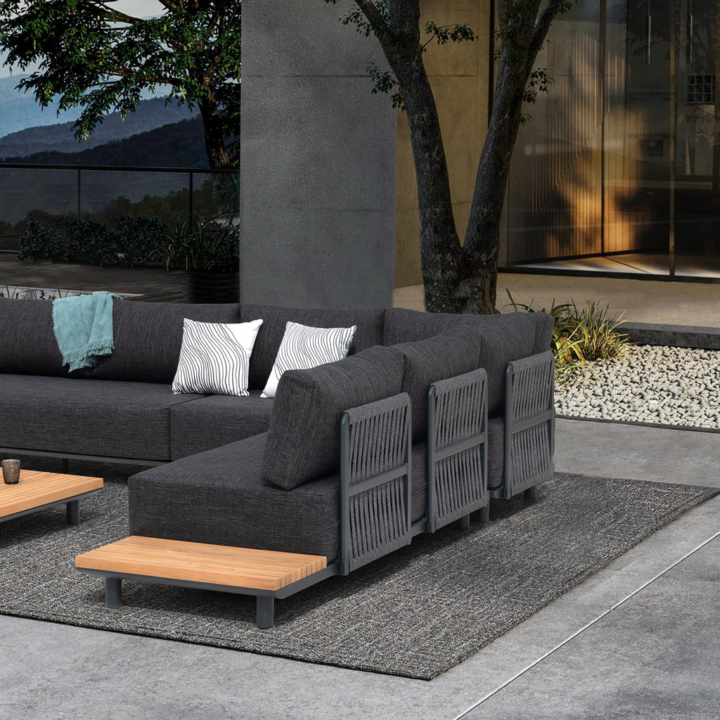 Set seccional terraza Lafite 4pzas