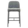 Silla bar Gaia gris set de 2