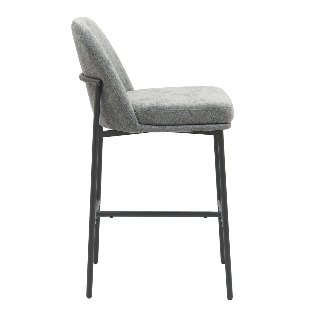 Silla bar Gaia gris set de 2