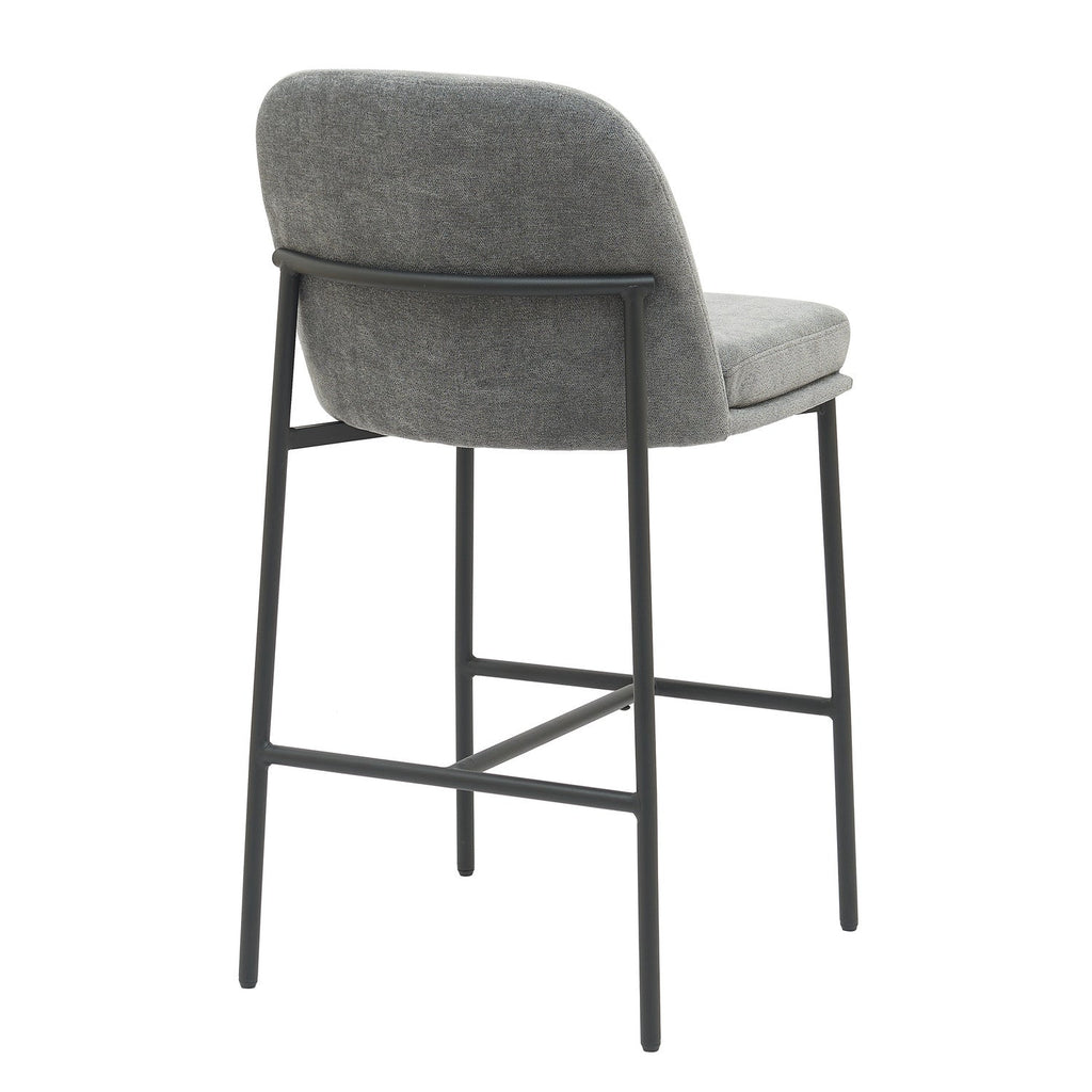 Silla bar Gaia gris set de 2