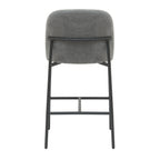 Silla bar Gaia gris set de 2