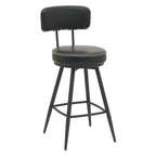 Silla bar Soma giratoria negro set de 2
