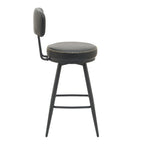 Silla bar Soma giratoria negro set de 2