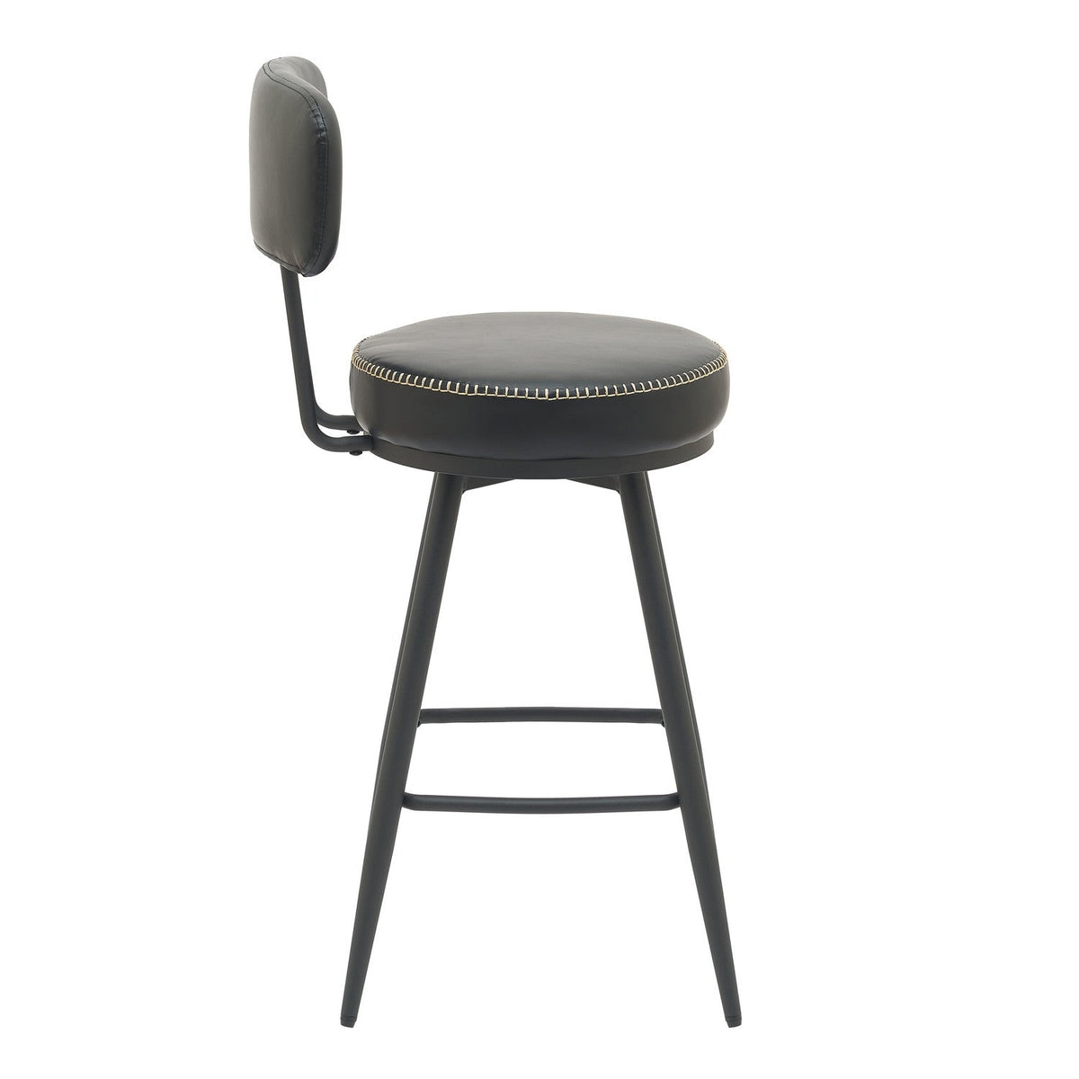 Silla bar Soma giratoria negro set de 2