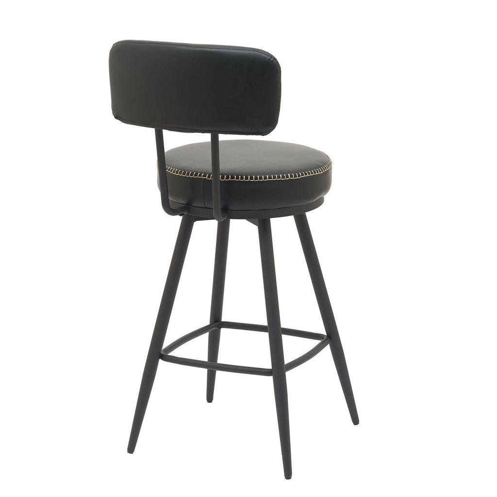 Silla bar Soma giratoria negro set de 2
