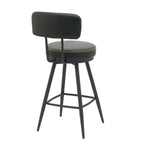 Silla bar Soma giratoria negro set de 2