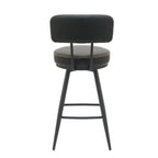 Silla bar Soma giratoria negro set de 2