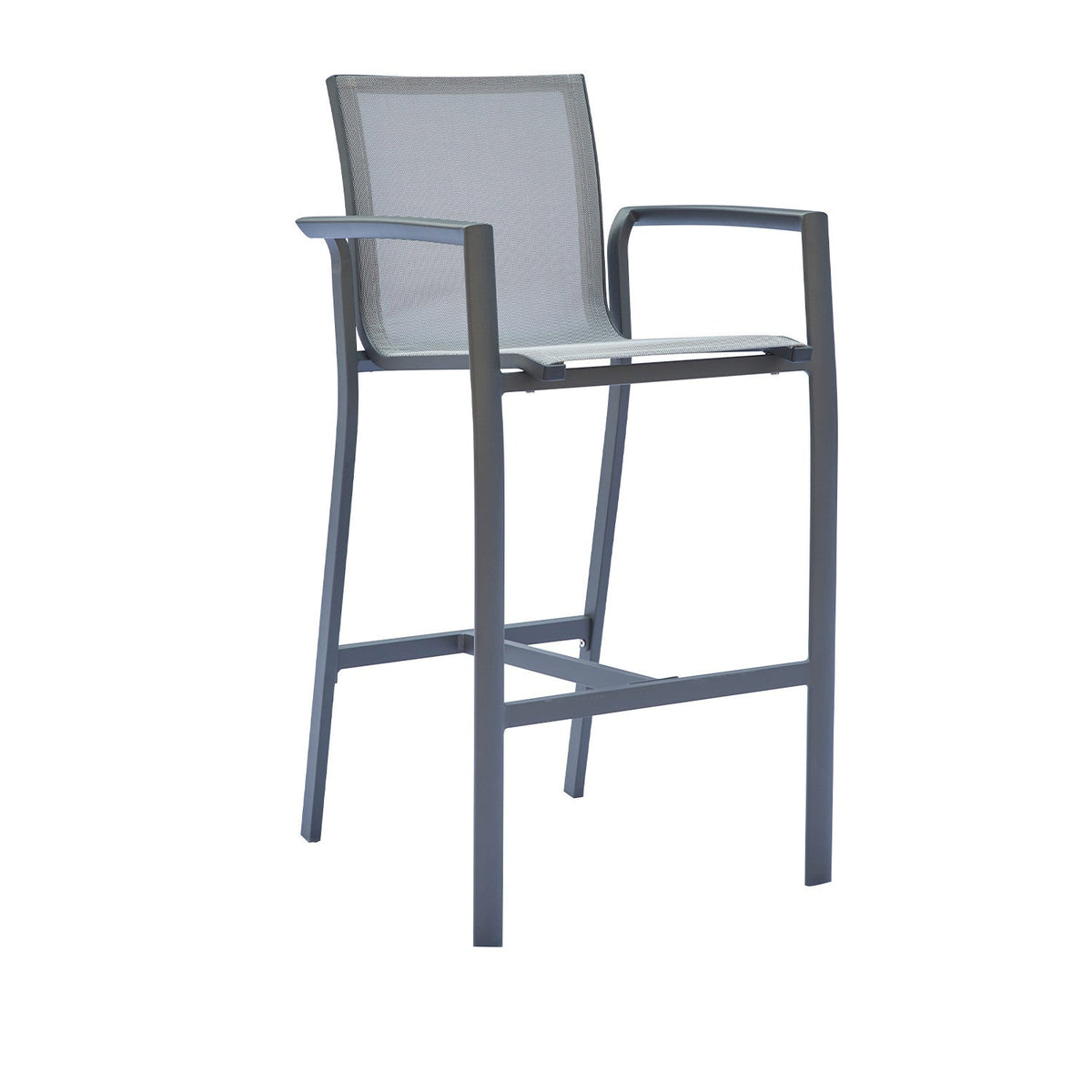 Silla Bar Terraza 56X66X105 gris Wardell